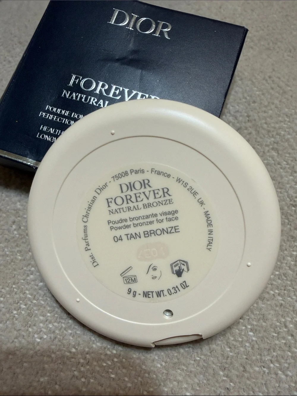 NEW Dior Forever Natural Bronze powder compact in shade #04 Tan Bronze.